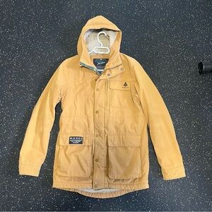 Woods Tan Hooded Jacket with Pockets